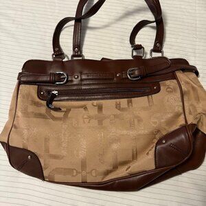 Etienne Aigner Beight Signature Equestrian Leather Vintage Signature Hobo Bag